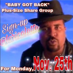 Start Sharing “Baby Got Back” Weekly Share Group